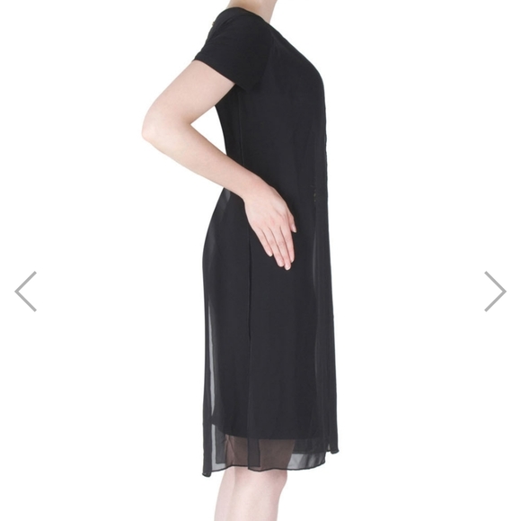 Dress with chiffon overlay - Picture 2 of 3